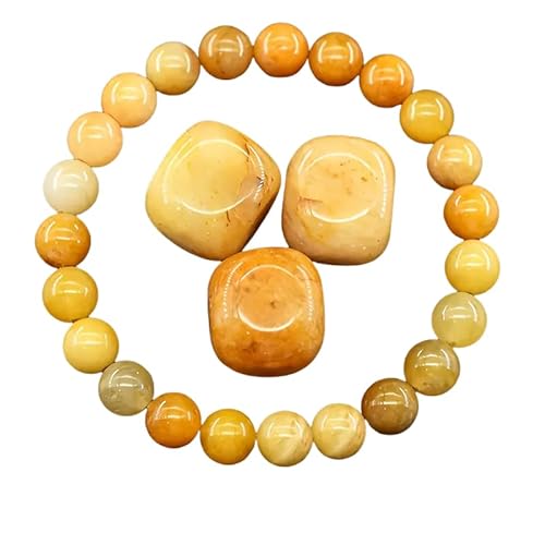 YONGHONGKEJI Kristallarmbänder für Frauen 8 Mm Perlenarmbänder Heilende Edelstein Stretcharmbänder Elegante Chakra Armreifen Im Fossil Design für Frauen Geburtstags und Weihnachtsschmuck Gesch von YONGHONGKEJI
