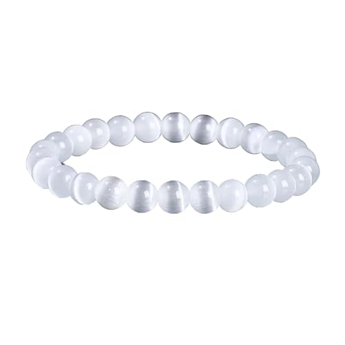YONGHONGKEJI Perlenarmband Aus Naturstein Heilkristall Armbänder für Damen und Herren Energie Quarz Armreifen für 7 Chakren Schutz Yoga Meditation Entspannung Freundschaft Kristallschmuck Geschen von YONGHONGKEJI