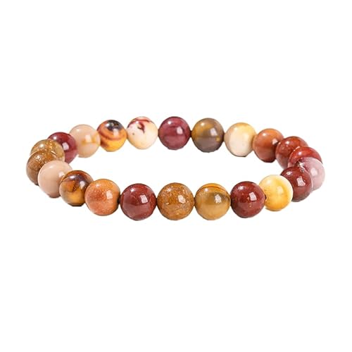 YONGHONGKEJI Perlenarmband Aus Naturstein Heilkristall Armbänder für Damen und Herren Energiequarz Armreifen für 7 Chakren Schutz Yoga Meditation Entspannung Freundschaft Kristallschmuck Geschenk von YONGHONGKEJI