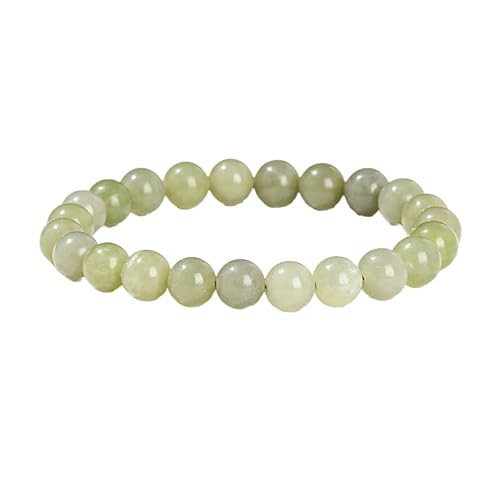 YONGHONGKEJI Perlenarmband Aus Naturstein Heilkristall Armbänder für Damen und Herren Energiequarz Armreifen für 7 Chakren Schutz Yoga Meditation Entspannung Freundschaft Kristallschmuck Geschenk von YONGHONGKEJI