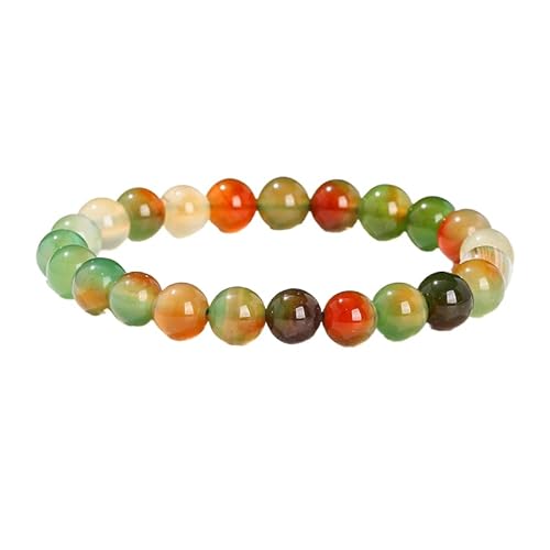 YONGHONGKEJI Perlenarmband Aus Naturstein Heilkristall Armbänder für Damen und Herren Energiequarz Armreifen für 7 Chakren Schutz Yoga Meditation Entspannung Freundschaft Kristallschmuck Geschenk von YONGHONGKEJI