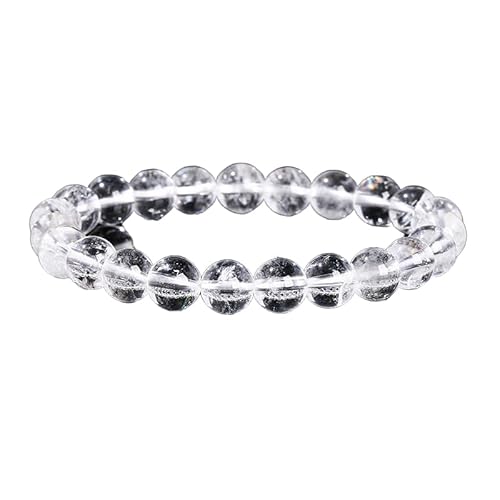 YONGHONGKEJI Perlenarmband Aus Naturstein Heilkristall Armbänder für Damen und Herren Energiequarz Armreifen für 7 Chakren Schutz Yoga Meditation Entspannung Freundschaft Kristallschmuck Geschenk von YONGHONGKEJI