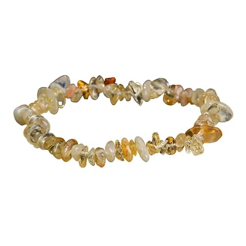 YONGHONGKEJI Unregelmäßige Kristallarmbänder Crystal Chip Edelsteinarmreifen 7 Chakra Naturstein Heilarmbänder für Frauen Männer Energie Quarz Chakra Armbänder Schmuck Geschenke Citrin YONGHONGKEJI Unregelmäßige Kristallarmbänder Crystal Chip Edelsteinarmreifen 7 Chakra Naturstein Heilarmbänder für Frauen Männer Energie Quarz Chakra Armbänder Schmuck Geschenke Citrin von YONGHONGKEJI