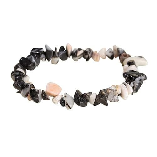 YONGHONGKEJI Unregelmäßige Kristallarmbänder Crystal Chip Edelsteinarmreifen 7 Chakra Naturstein Heilarmbänder für Frauen Männer Energie Quarz Chakra Armbänder Schmuck Geschenke Zebrastone YONGHONGKEJI Unregelmäßige Kristallarmbänder Crystal Chip Edelsteinarmreifen 7 Chakra Naturstein Heilarmbänder für Frauen Männer Energie Quarz Chakra Armbänder Schmuck Geschenke Zebrastone von YONGHONGKEJI