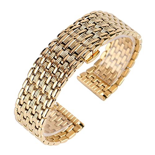 YONGNAGUI NASUNJIA 18 Mm 20 Mm 22 Mm Uhrenarmbänder Armband Edelstahlarmband Verstellbares Ersatz-Modearmband + 2 Federstege(18mm) von YONGNAGUI