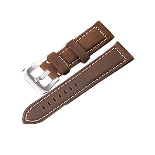 YONGNAGUI NASUNJIA 18mm 20mm 22mm 24mm 26mm Uhrenarmband Damen Herren Uhrenarmband Uhrenarmband handgefertigt 8 Farben Uhrenzubehör Vintage Echtleder(A-2,20mm) von YONGNAGUI