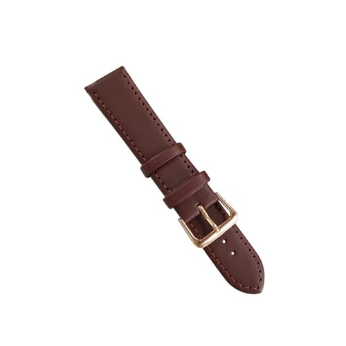 YONGNAGUI NASUNJIA Einfaches PU-Leder-Uhrenarmband 8 10 12 14 1416 18 20 22 24 mm glattes Armband-Armband Uhrenzubehör Männer Frauen Hohe Qualität(Brown,8mm) von YONGNAGUI