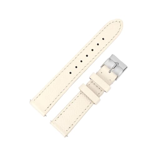 YONGNAGUI NASUNJIA Kalbsleder-Armband, 12–22 Mm, Modisches Handgefertigtes Palmenmuster, Echtes Lederarmband For Männer Und Frauen, Länge 18/20/22 Cm(Cream,21MM_S-110 70MM) von YONGNAGUI