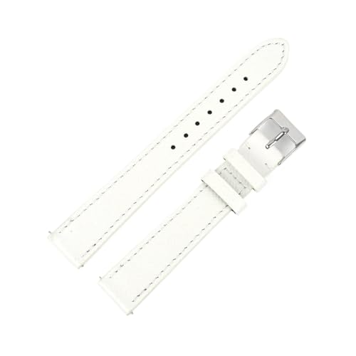 YONGNAGUI NASUNJIA Kalbsleder-Armband, 12–22 Mm, Modisches Handgefertigtes Palmenmuster, Echtes Lederarmband For Männer Und Frauen, Länge 18/20/22 Cm(White,18MM_L-130 90MM) von YONGNAGUI