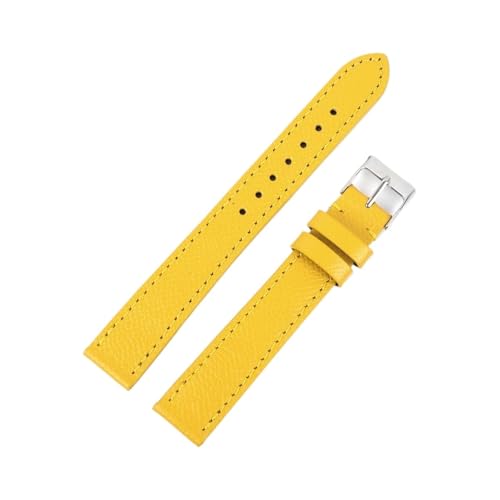 YONGNAGUI NASUNJIA Kalbsleder-Armband, 12–22 Mm, Modisches Handgefertigtes Palmenmuster, Echtes Lederarmband For Männer Und Frauen, Länge 18/20/22 Cm(Yellow,22MM_M-120 80MM) von YONGNAGUI