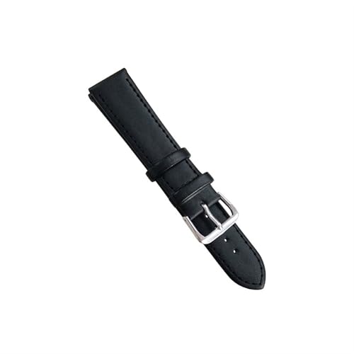 YONGNAGUI NASUNJIA Uhr Lederarmband Uhrenarmband 8mm 10mm 12mm 14mm 16mm 18mm 20mm 22mm 24mm Kompatibel mit Damen Herren Uhrenarmbändern Schwarz Braun Uhrengürtel(Black,12mm) von YONGNAGUI