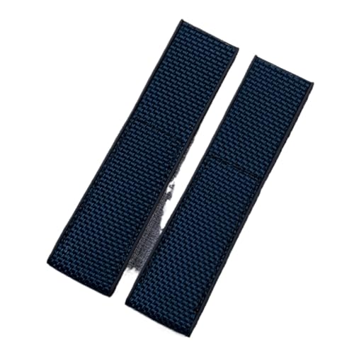 YONGNAGUI NASUNJIA Uhrenarmband, 22 mm, 24 mm, weiches Nylon-Gummi-Armband, Uhrenarmband, Zubehör, kompatibel mit Breitling-Armband, kompatibel mit Navigtimer World-Armband, kompatibel mit Avenger von YONGNAGUI