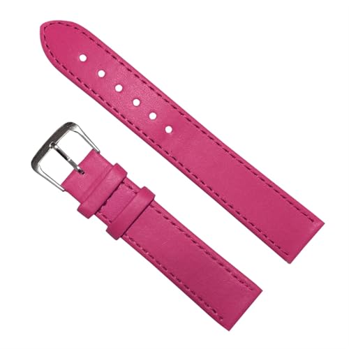 YONGNAGUI NASUNJIA Universal Fashion Watch Belt Writst Watch Band Watch Srtap Leather New Hot 10/12/14/16/18/20/22/24mm(Rose Red,16mm) von YONGNAGUI