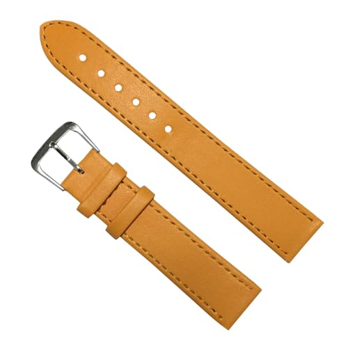 YONGNAGUI NASUNJIA Universal Fashion Watch Belt Writst Watch Band Watch Srtap Leather New Hot 10/12/14/16/18/20/22/24mm(Yellow,24mm) von YONGNAGUI