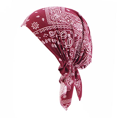 YONKOUNY Kopftuch Turban Damen Eleganter Elastic Muslim Bandana Hat Wrap Kopfbedeckung Schal Mützen Headscarf Fur Haarverlust Chemotherapie von YONKOUNY