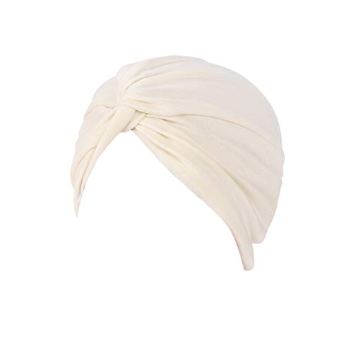 YONKOUNY Turban Damen Bandana Kopftuch Headwrap Indianermütze Damenmütze Nachtmütze für Haarverlust Chimio Chimiotherapie Muslim von YONKOUNY