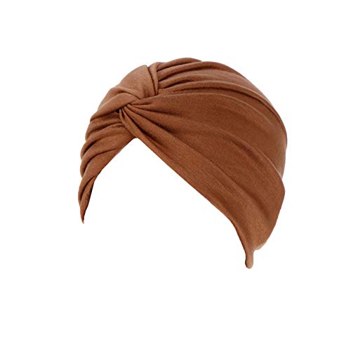 YONKOUNY Turban Damen Bandana Kopftuch Headwrap Indianermütze Damenmütze Nachtmütze für Haarverlust Chimio Chimiotherapie Muslim von YONKOUNY