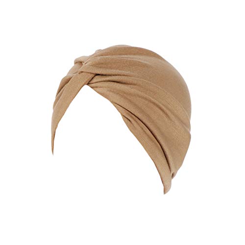 YONKOUNY Turban Damen Bandana Kopftuch Headwrap Indianermütze Damenmütze Nachtmütze für Haarverlust Chimio Chimiotherapie Muslim von YONKOUNY