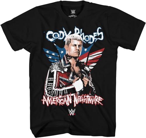 YONQI Cody Rhodes American Nightmare Wrestling T-Shirt für Erwachsene, Schwarz , 56 von YONQI