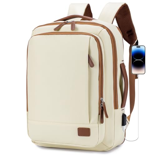 YOODI 40x30x15 British Airways Erweiterbar 5cm 40x30x20 Wizzair Vueling Handgepäck Flugzeug Reiserucksack Wasserdicht Laptop Rucksack 15,6 Zoll mit USB Ladeanschluss Travel Backpack fur Damen,Herren von YOODI