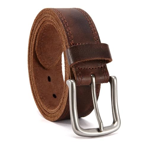 YOORAN Gürtel Herren, Ledergürtel herren, 38mm breit, für Anzug Business Kleidung und Jeans, Verstellbare Größe von YOORAN