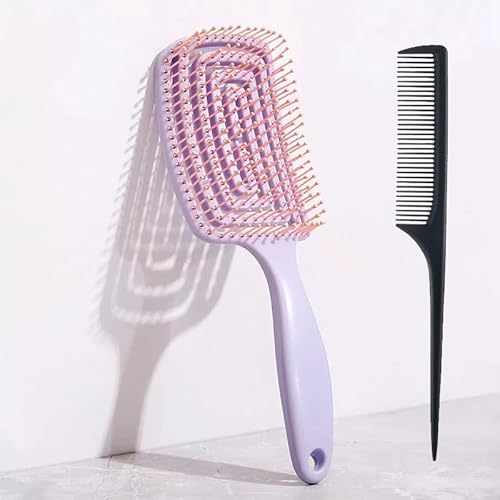 YOOUMI Gebogene Entlüftungsbürste, Entwirren Haarbürste, Spiralhaarbürste, hohler Massagekamm, kein Ziehen am Haar geeignet, Glättung Haarbürsten für glattes lockiges & nasses Haar für Frauen Männer YOOUMI Gebogene Entlüftungsbürste, Entwirren Haarbürste, Spiralhaarbürste, hohler Massagekamm, kein Ziehen am Haar geeignet, Glättung Haarbürsten für glattes lockiges & nasses Haar für Frauen Männer von YOOUMI