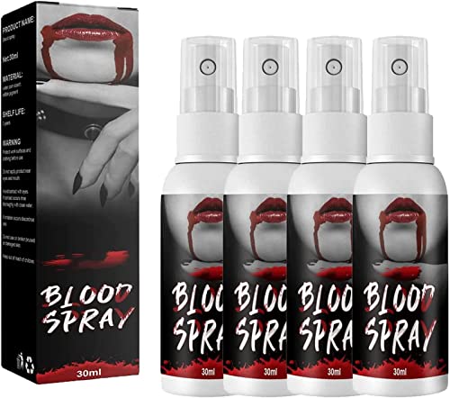 Fake Blood Washable Spray,Realistic Fake Blood Makeup Spray,Halloween Realistic Fake Blood for Clothes Cosplay Makeup,Fake Blood Spray Create A Realistic Illusion of Injury von YOOUS