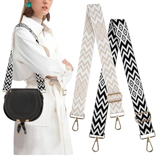 YOPEUC 2 Stück Taschengurt Breit 3.8cm, Taschengurte zum Wechseln, Längenverstellbarer 75-145cm Schulterriemen für Schultertasche Tragetaschen und Handtaschen, Schultergurt für Taschen Breit YOPEUC 2 Stück Taschengurt Breit 3.8cm, Taschengurte zum Wechseln, Längenverstellbarer 75-145cm Schulterriemen für Schultertasche Tragetaschen und Handtaschen, Schultergurt für Taschen Breit von YOPEUC