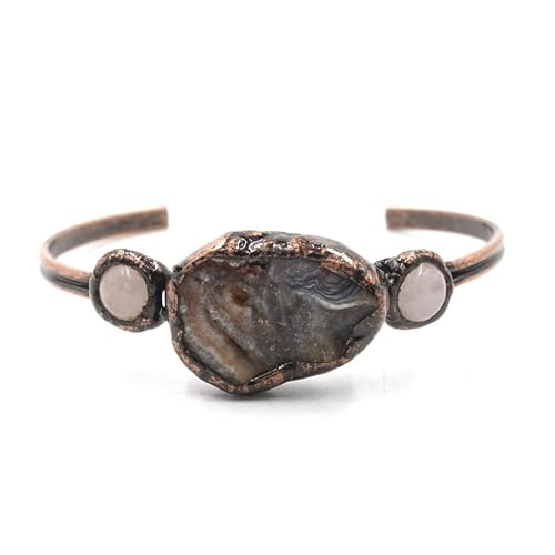 Amorphe Sternenhimmel Achat Kristall Armband - Retro Ethnischen Stil Handschmuck für Frauen, One Size von YOPI