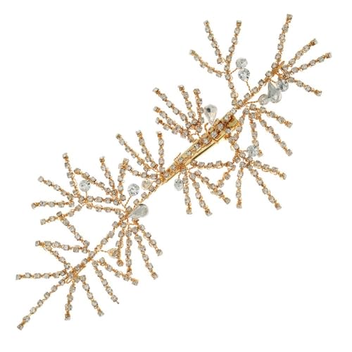 Braut Hochsteckfrisur Seite Clip Strass Klaue Kette Kopfschmuck Handgemachte Haarnadel for Frauen von YOPI
