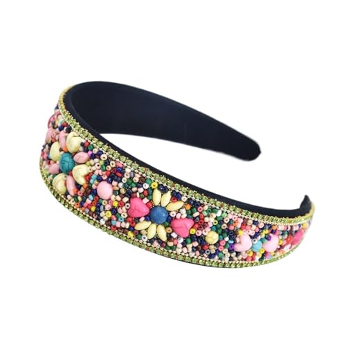 Dekorativer Haarbandstoff aus Reisperlen im böhmischen Stil for Haarschmuck(D) von YOPI