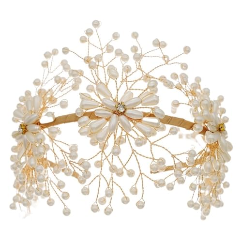 Handgemachtes verziertes Perlenhaarband Vintage Foto Styling Haaraccessoire Florale Kopfbedeckung von YOPI