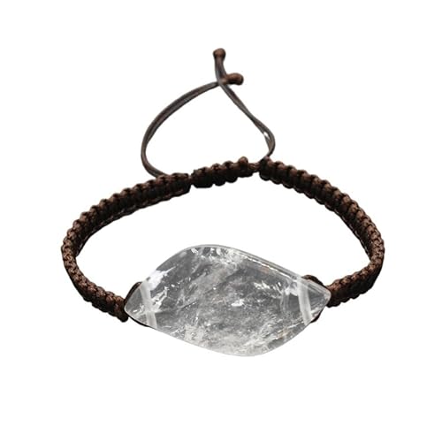 Handgewebtes Armband aus Naturstein in Form eines Marquise-Kristalls | Ethnischer Stil einreihigen Schmuck für Frauen, One Size von YOPI