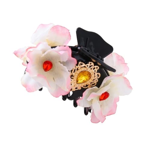 Hortensienblüte Haarspange Hinterkopf Schleife Pferdeschwanz Accessoire mit Wassertropfen Design(Gripd) von YOPI