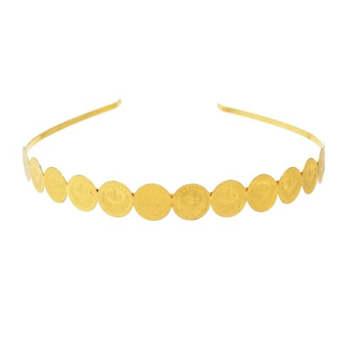 Münze Haarband Retro Goldene Scheibe Legierung Kopfschmuck von YOPI