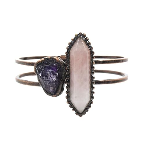 Sechseckige Spalte amorphe Kristall Armband - Retro ethnischen Stil Handschmuck für eine einzigartige Mode-Aussprache, One Size von YOPI