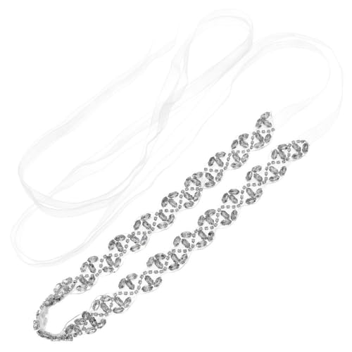 Strass-Brautgürtel for Hochzeitsschmuck - Eleganter Taillengürtel for Brautkleid-Accessoires von YOPI