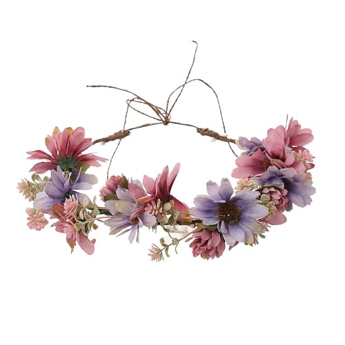 Wunderschönes Blumenkronen-Stirnband mit Chrysanthemenkranz for Urlaub und Festivals von YOPI