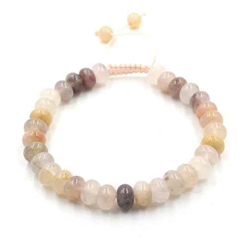 YOPI Agate Crystal Disc Bracelet - Ethnic Style Braided Hand Jewelry for Women(Purpleaventurine) von YOPI