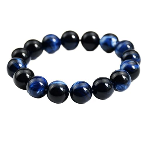 YOPI Armband aus Jade-Imitat-Perlen und Kristallen for Damen – lichtechtes Schmuckaccessoire(navy Blue) von YOPI