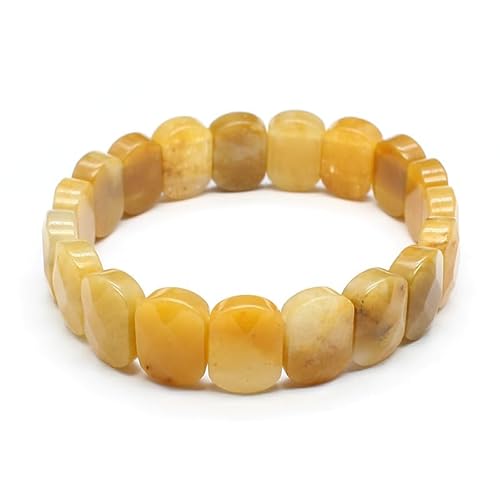 YOPI Armband aus natürlichem Amethyst und Tigerauge for Damen – Kristallschmuck mit einzigartigem Schliff-Design(Redaventurine) von YOPI