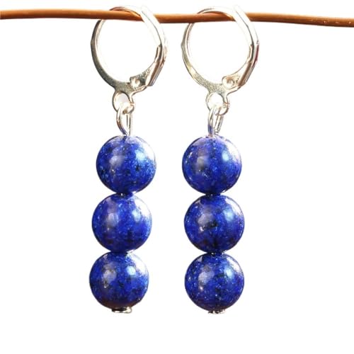 YOPI Böhmischer Stil Naturstein Achat Ohrringe for Frauen handgefertigten Schmuck(LapisLapis) von YOPI
