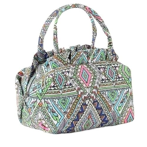 YOPI Canvas-Handtasche im chinesischen Stil zur Herstellung von Knödeln | Kleine Tragetasche und Geldbörse(Ethnic style large) von YOPI