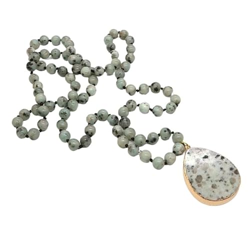 YOPI Damen-Halskette mit Perlenanhänger und Wassertropfen – eleganter Schmuck for jeden Anlass(Tianshanbluestone) von YOPI