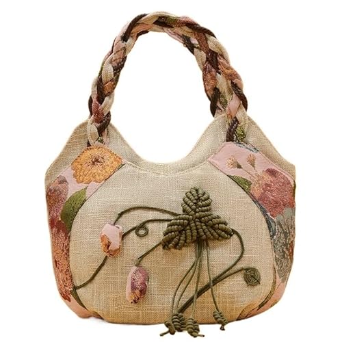 YOPI Damenhandtasche im Ethno-Stil – Künstlerische Retro-Handtasche for ältere Menschen – Damenhandtasche im traditionellen chinesischen Design(New Chinese style) von YOPI