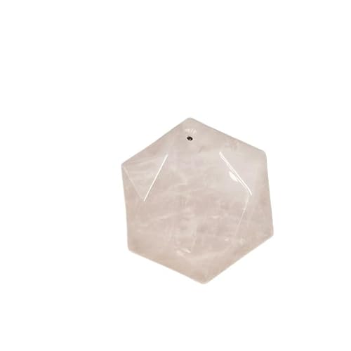 YOPI Doppelseitiger Halskettenanhänger aus Obsidian mit sechszackigem Stern - Sechseckiger Eckanhänger aus blauem Sandstein for Männer und Frauen mit Wollkette(PowderCrystal1) von YOPI