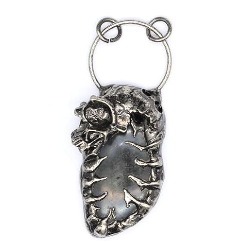 YOPI Halskette mit Feldspat-Kristall-Anhänger – Eleganter Schmuck for Damen – Verstellbare Pulloverkette von YOPI