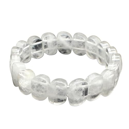 YOPI Handgefertigtes Armband aus Tigerauge und indischem Achat mit Kristallschliff for Damen und Herren(Whitecrystal) von YOPI