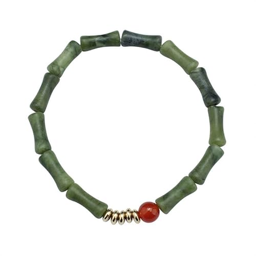 YOPI Hochhaus-Achatarmband im chinesischen Stil for Damen – eleganter Jadeschmuck(green) von YOPI