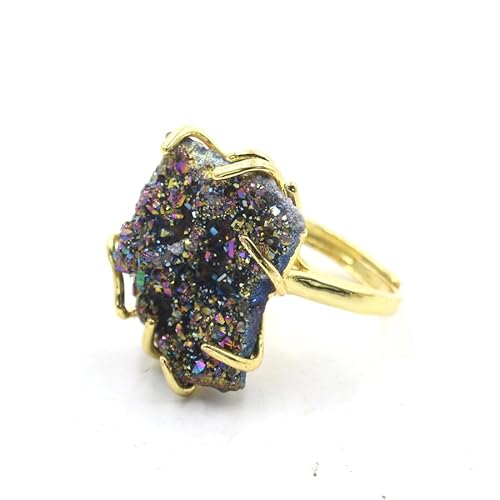 YOPI Kristall-Rohstein-plattierter Farbring - Retro-Handschmuck for einzigartigen Stil(Color) von YOPI